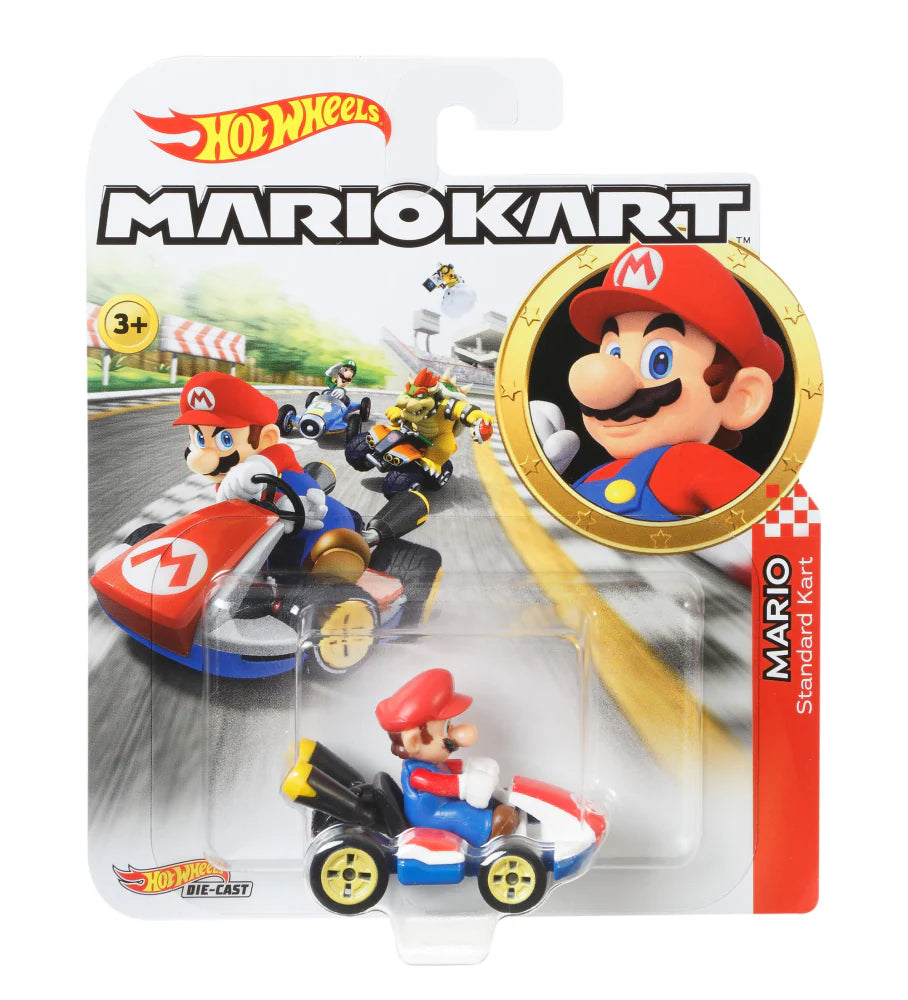 Hot Wheels Mario Kart Mario Standard Kart.