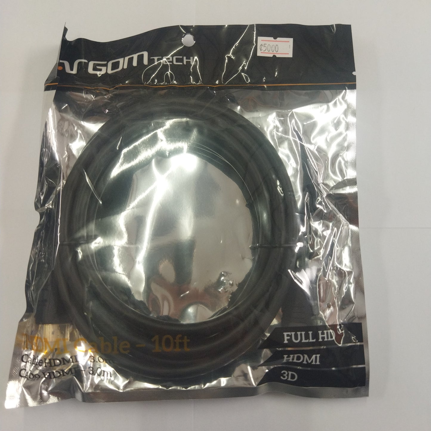 Cable HDMI, Full HD 3D, 6ft, Argom, modelo ARG-CB-1872