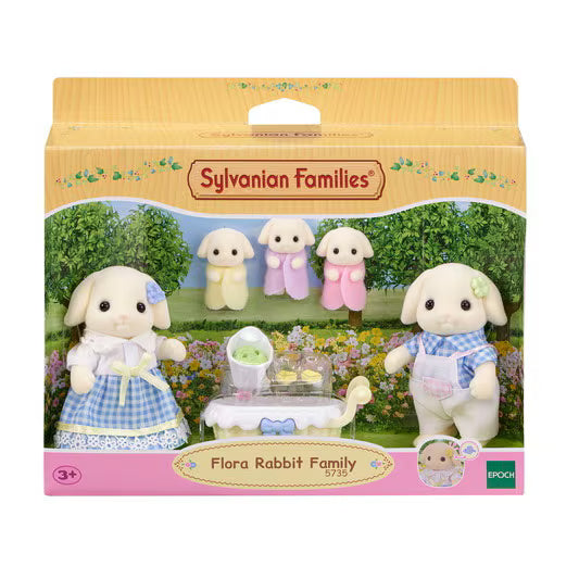 Sylvanian Families Familia de Conejos Flora.