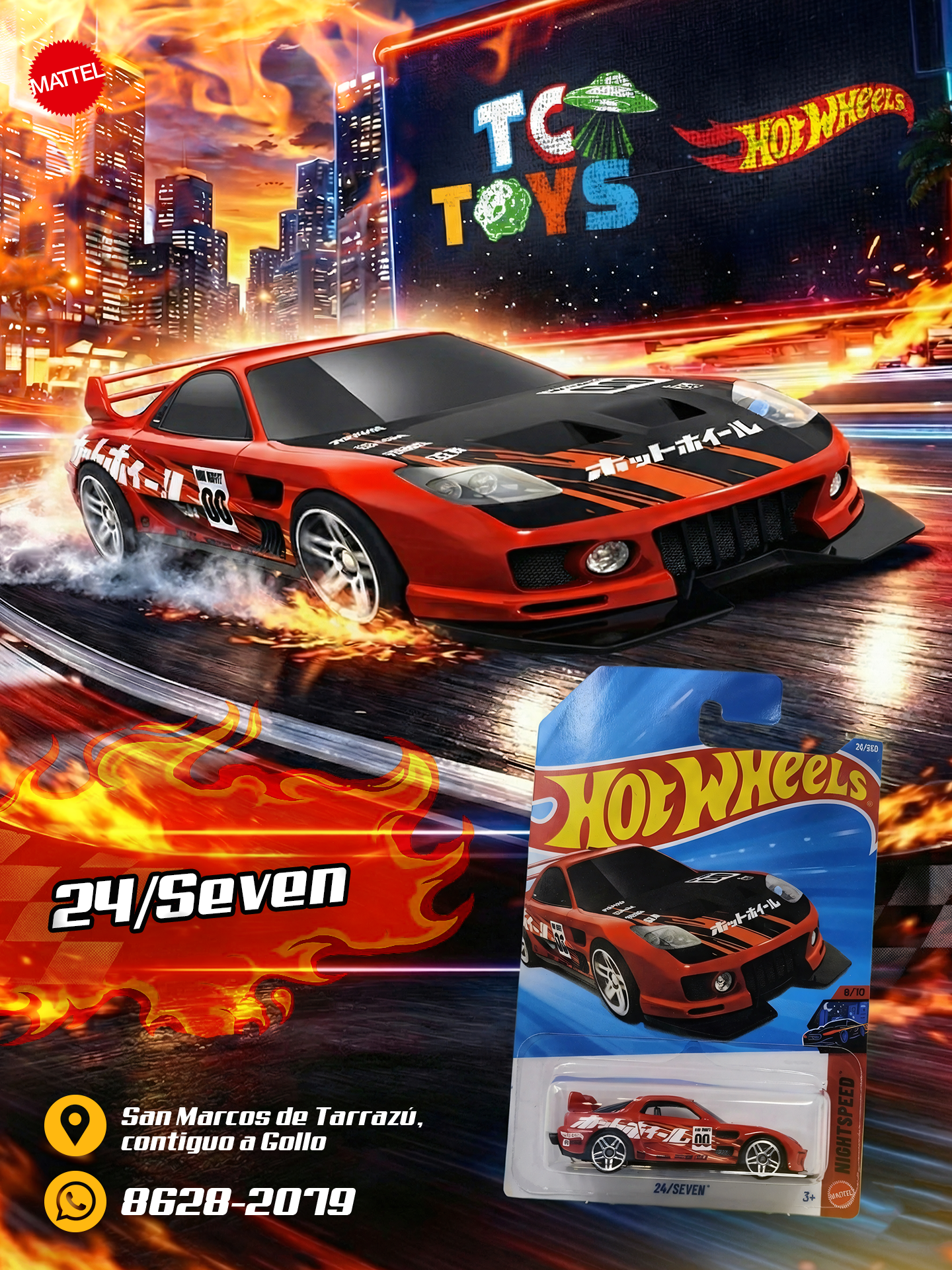 Hot Wheels 24/Seven Rojo.