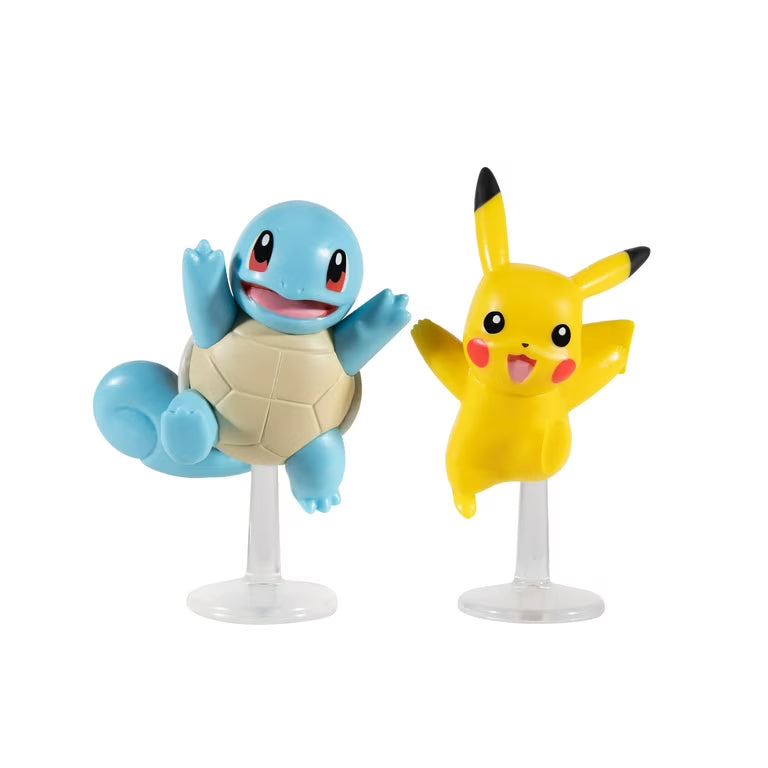 Pokémon Battle Figure Pack Pikachu + Squirtle.