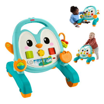 Fisher-Price Andadera de Pingüino con Actividades Musicales 2 en 1.