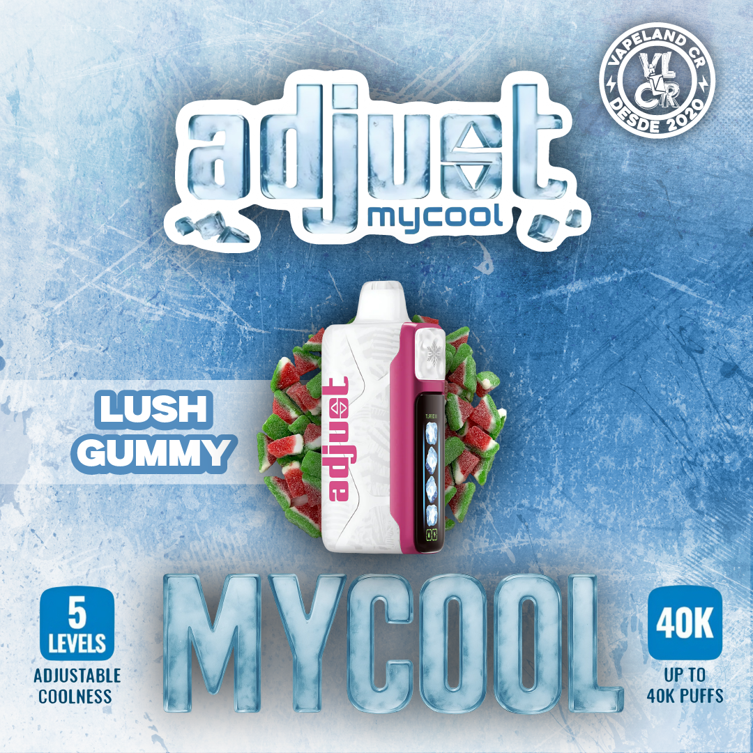 Adjust Mycool Sour Lush Gummy 40000 puffs.
