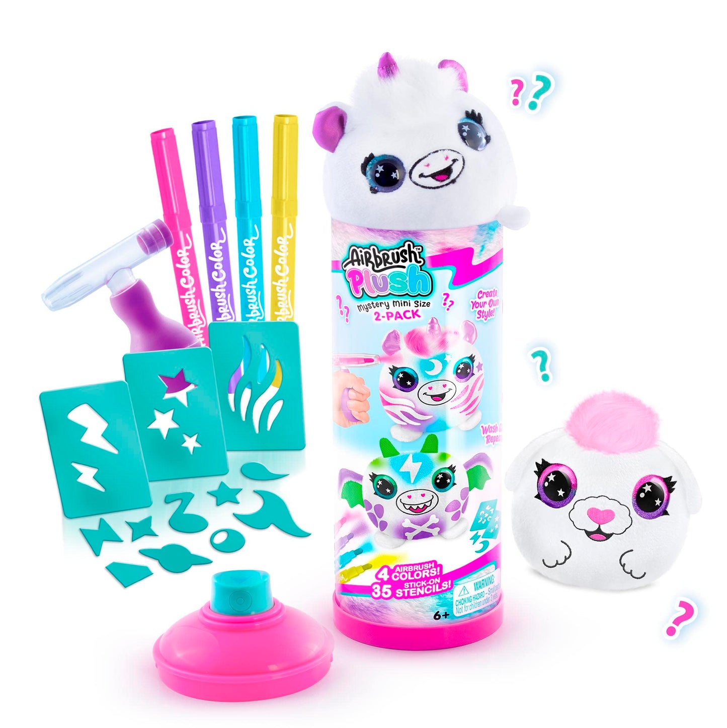 Mascotas Air Brush Plush 2 Pack para Decorar Canal Toys.