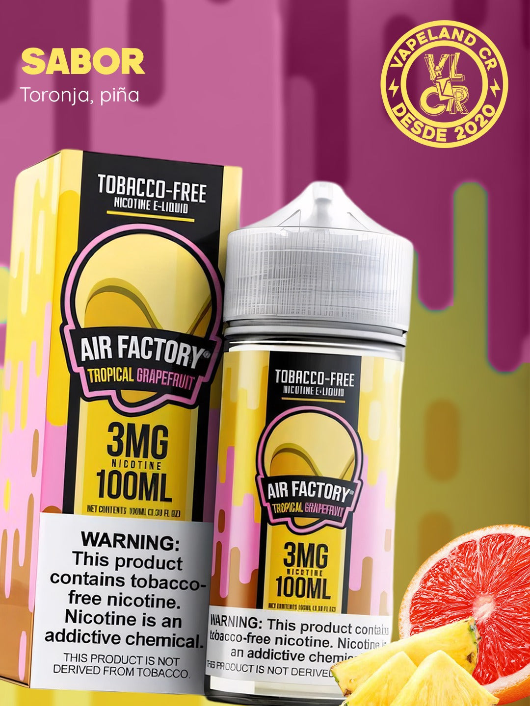 Air factory Tropical Grapefruit 3mg