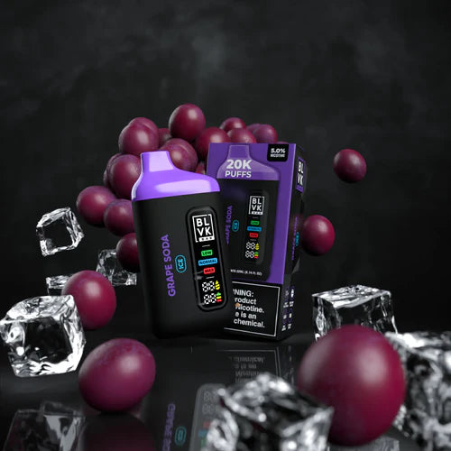BLVK Trece Grape Soda 13000 puffs.