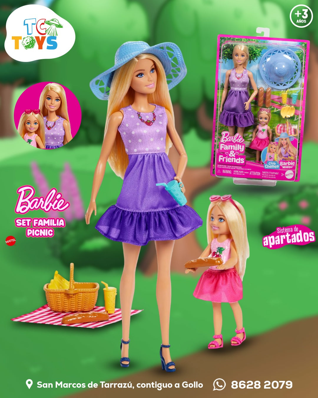 Barbie Familia y Amigos Mattel.