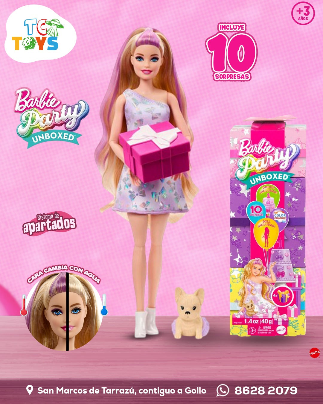 Barbie Party Unboxed Mattel.