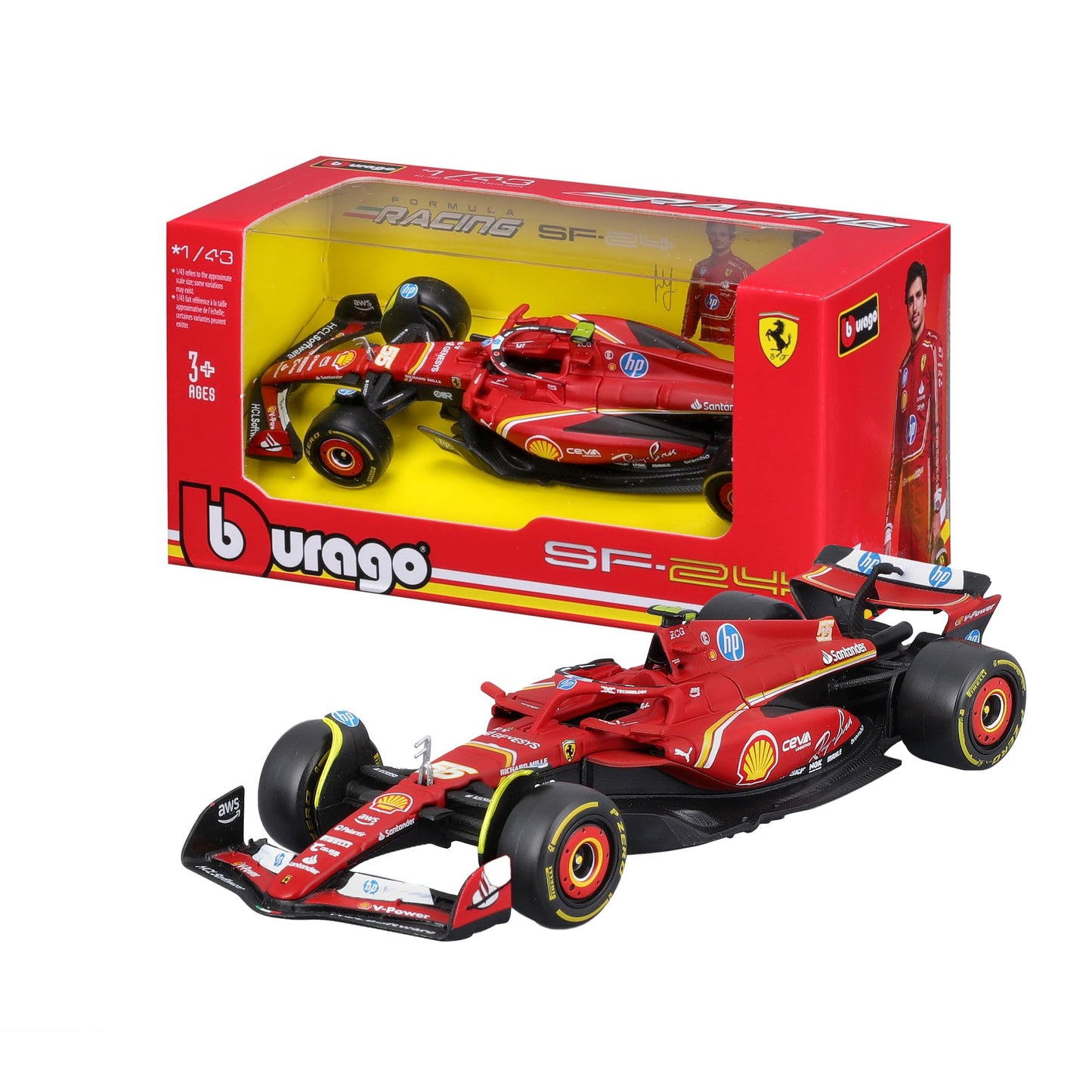 Bburago Ferrari SF-24 #55.