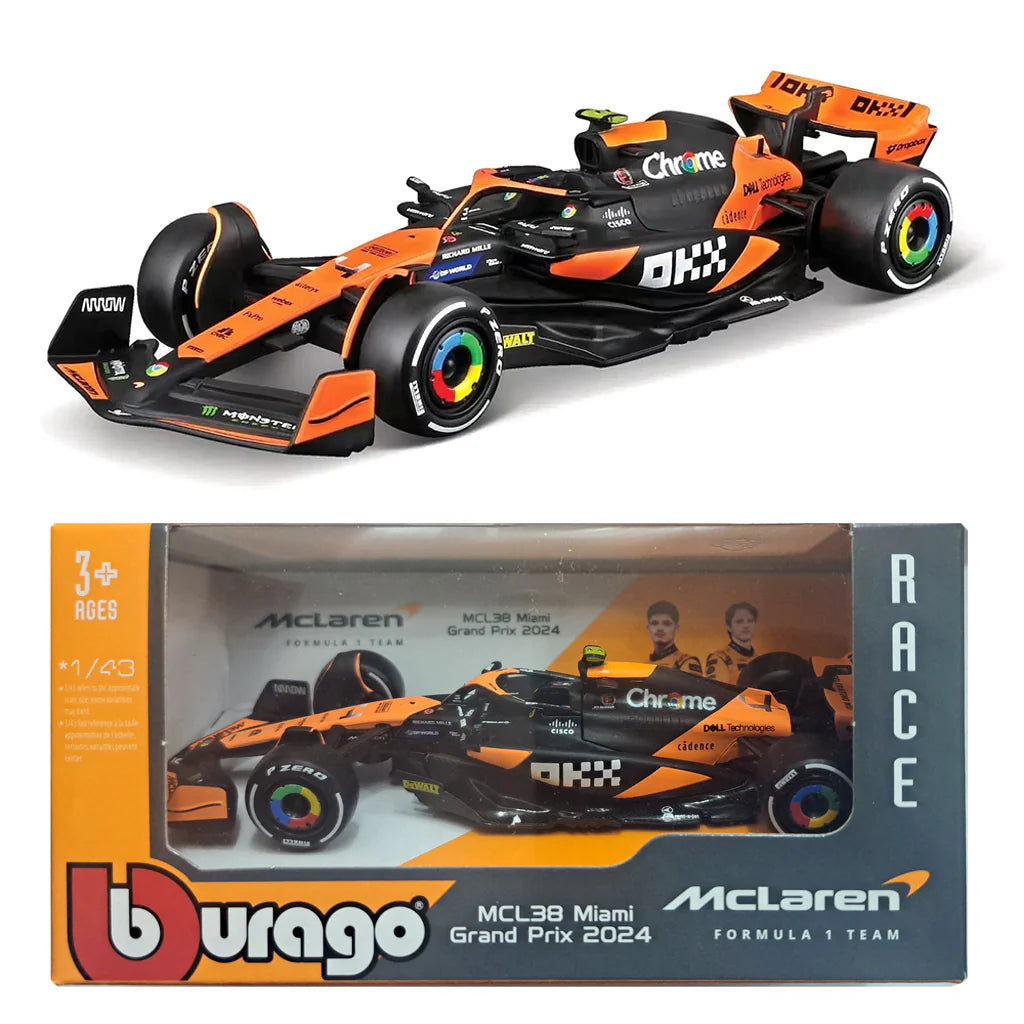 Bburago Mclaren MCL38 Miami Grand Prix 2024 #4.