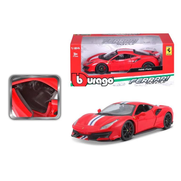 Bburago Race + Play Ferrari 488 Pista.