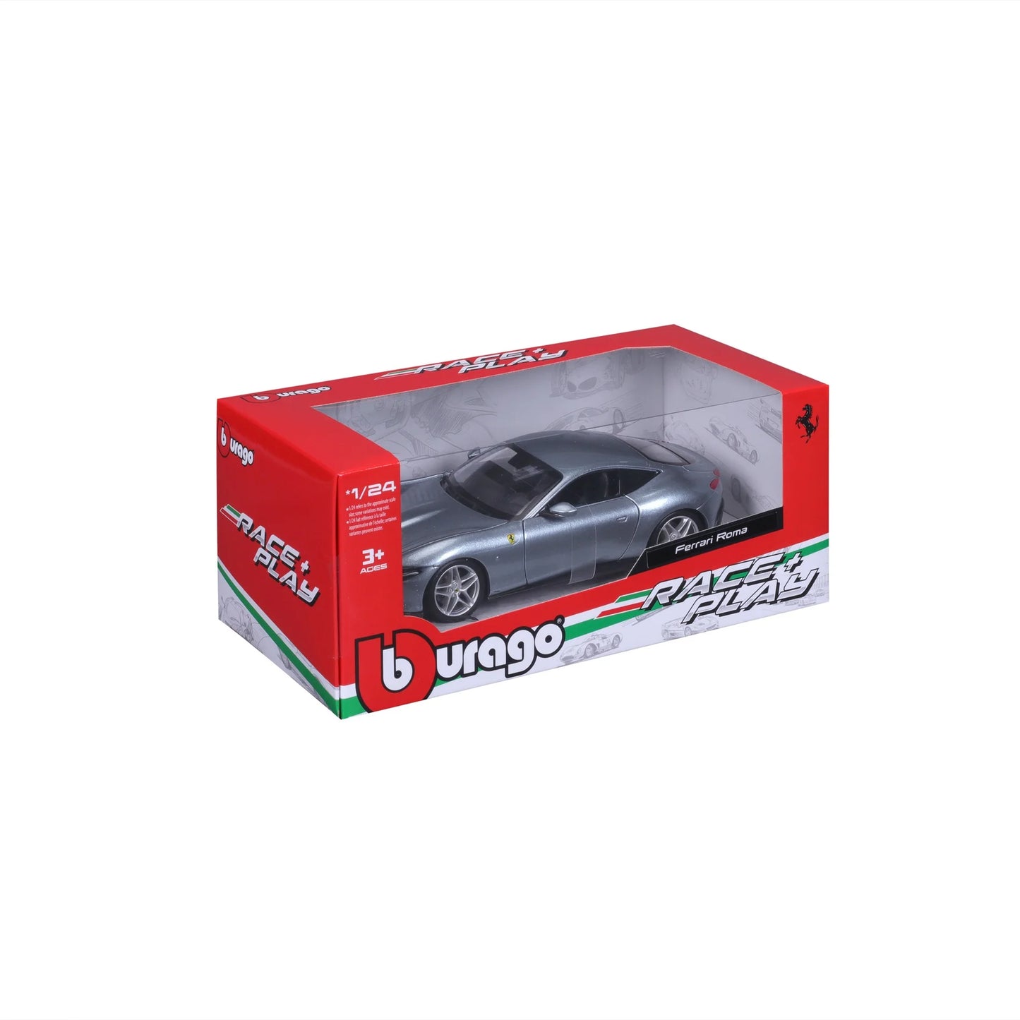 Bburago Race + Play Ferrari Roma Gris.