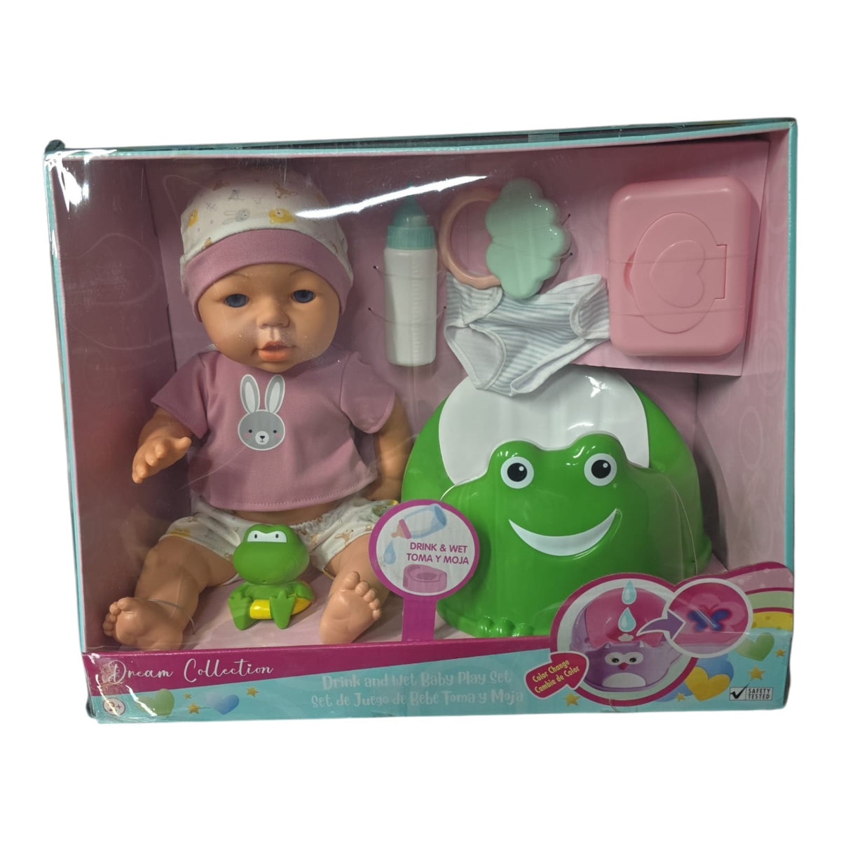 Bebé con Inodoro Toma y Moja Dream Collection.
