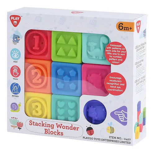 Bloques Apilables Suaves para Bebé Play.