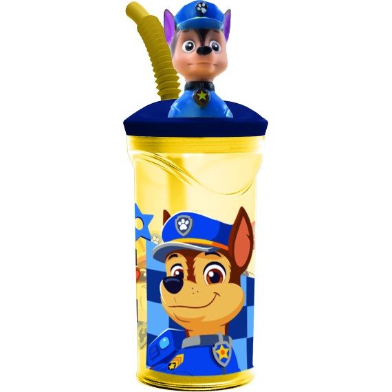 Botella con Tapa 3D Paw Patrol 81666.
