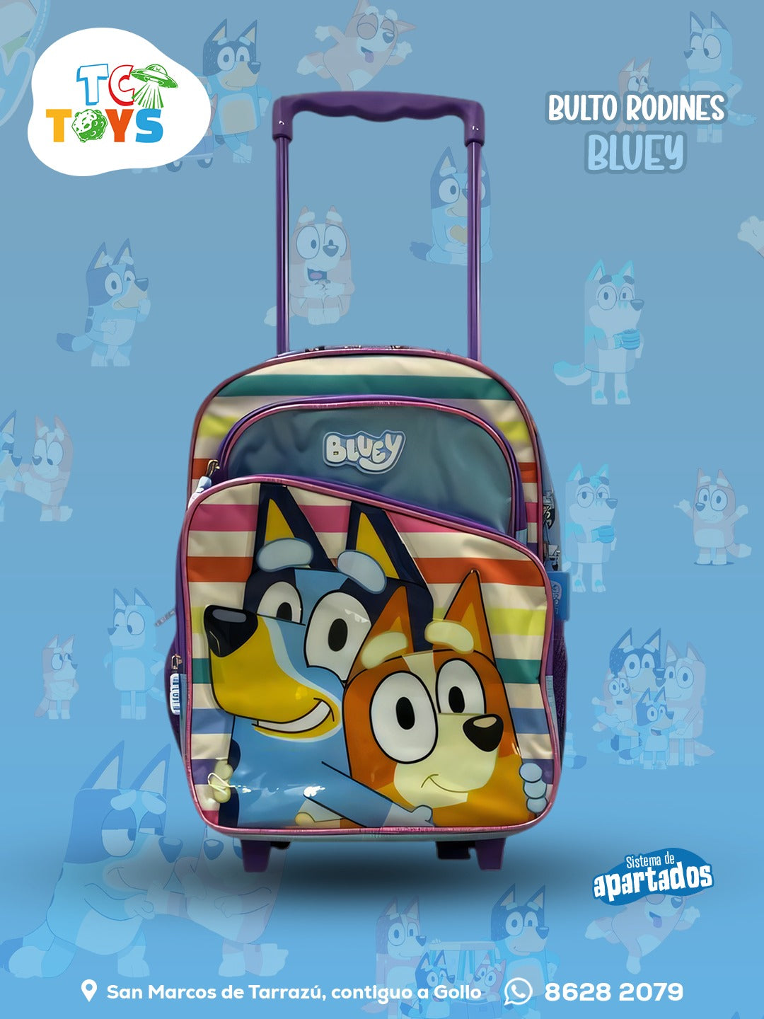 Bulto con Rodines Bluey.