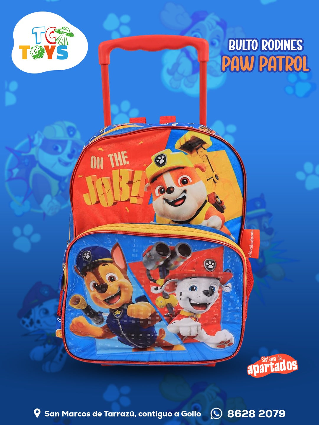 Bulto de Rodines Pequeño de Paw Patrol.