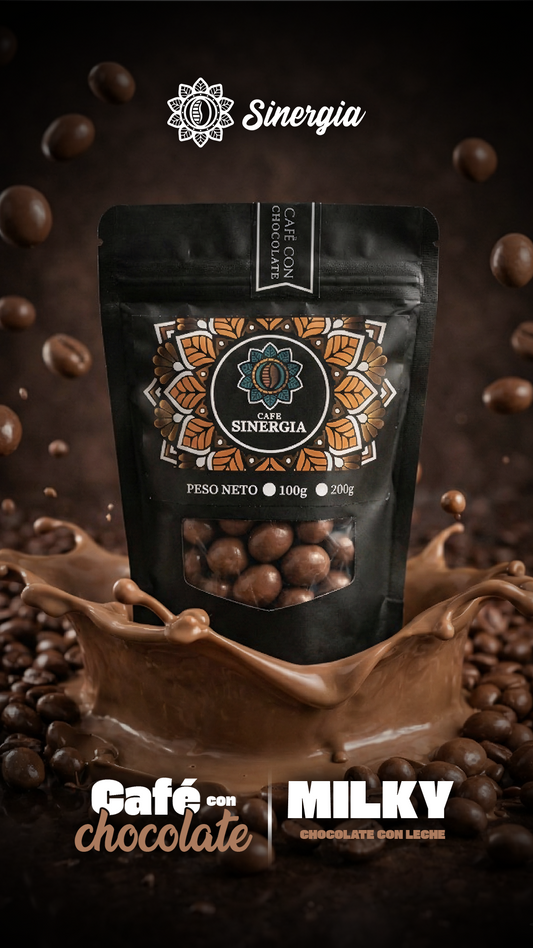 Café Recubierto con Chocolate.