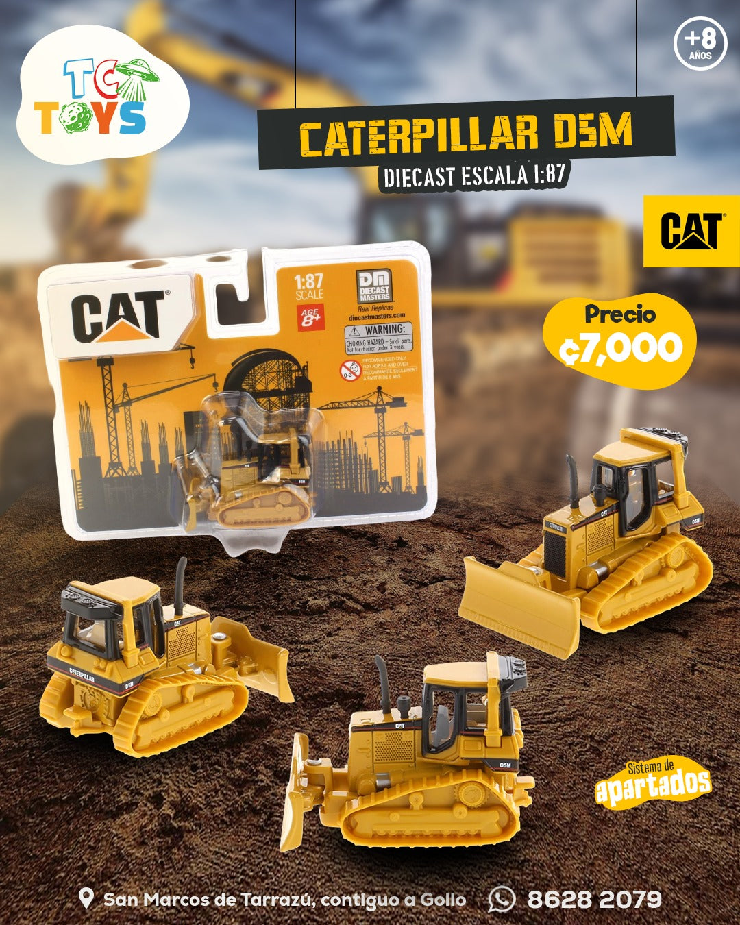 CAT Bulldozer 1:87.