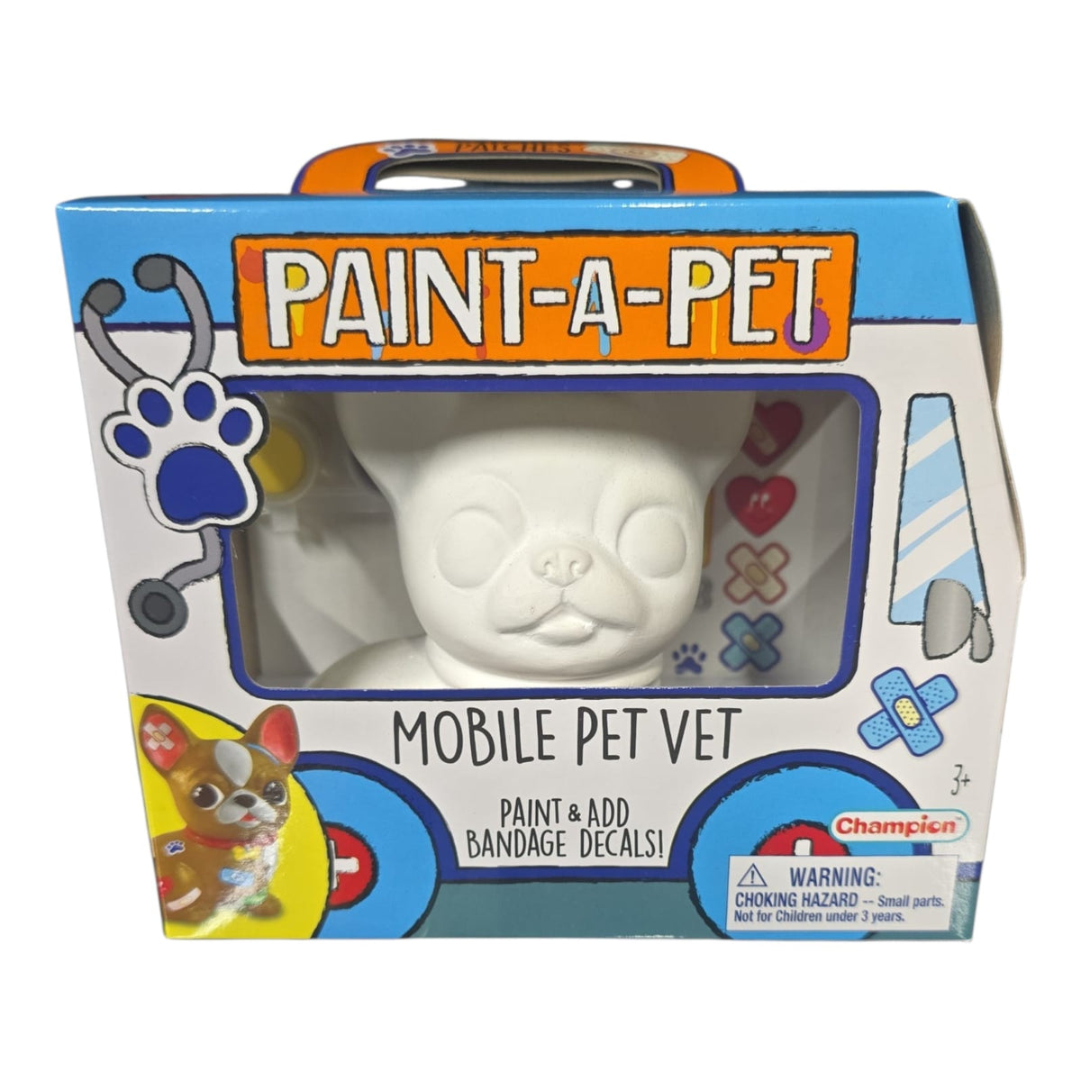 Perro de Yeso para Pintar con Stickers.