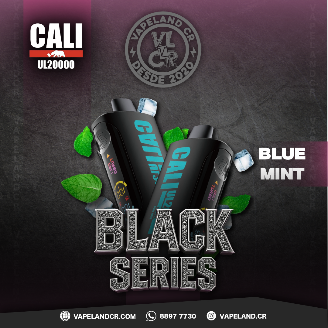 Cali Bars Black Series Blue Mint 20000 puffs.