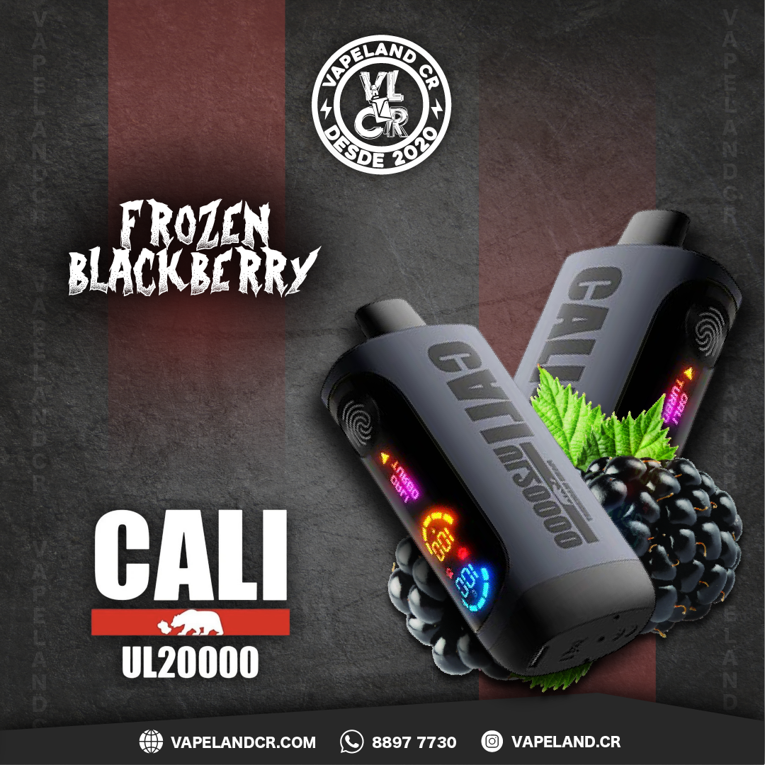 Cali Bars Frozen Blackberry 20000 puffs.