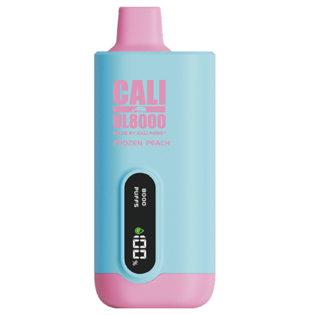 Cali Bars Frozen Peach 8000 puffs.