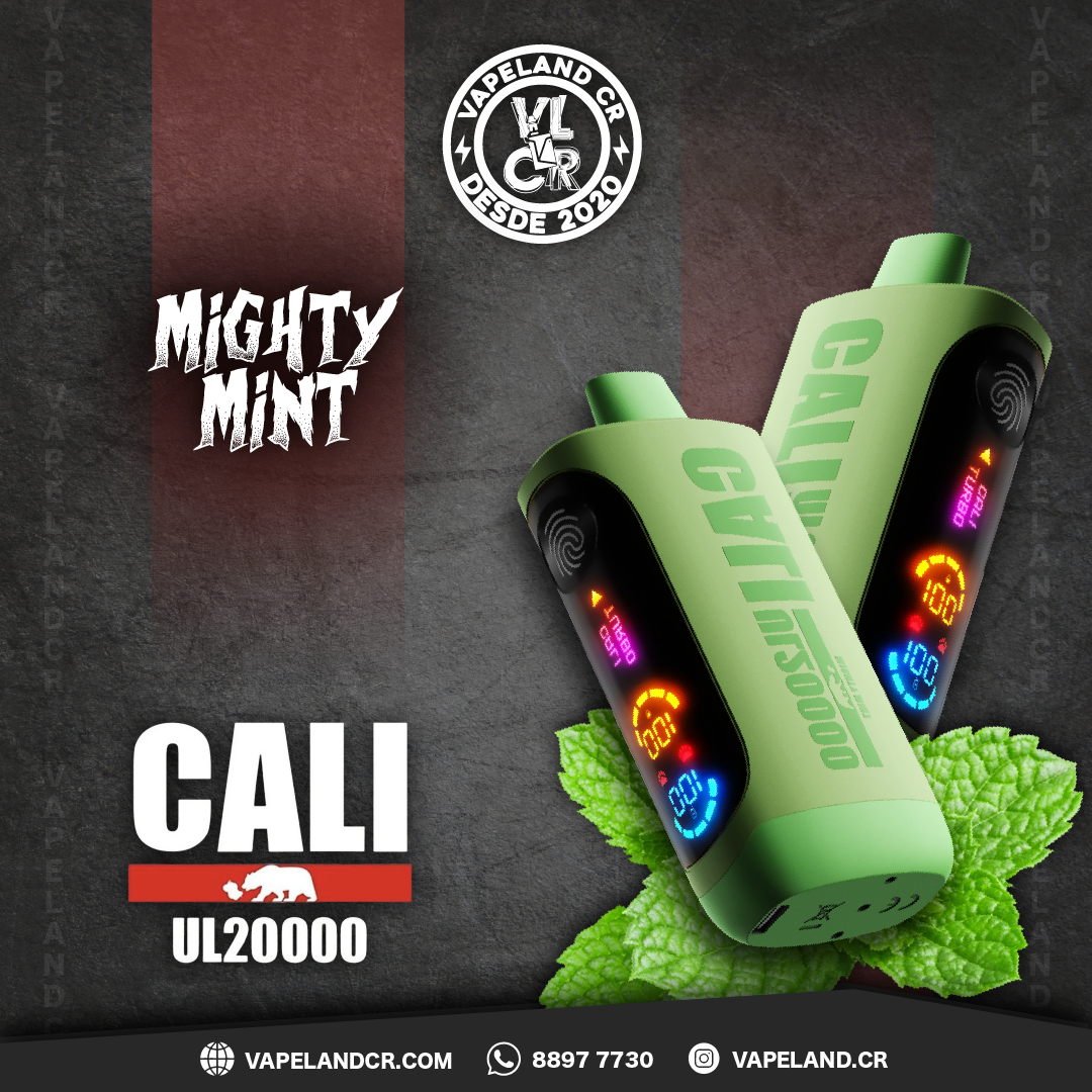 Cali Bars Mighty Mint 20000 puffs.