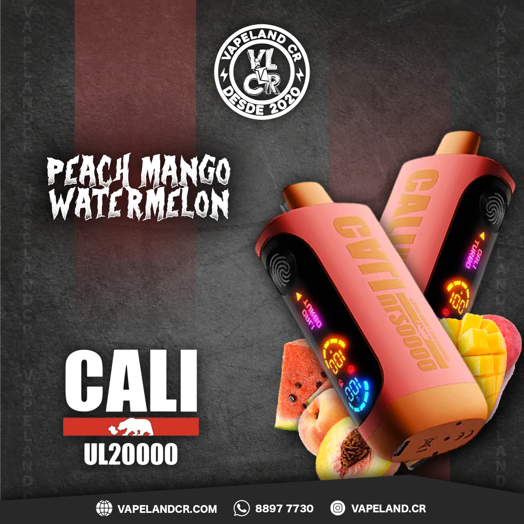Cali Bars Peach Mango Watermelon 20000 puffs.