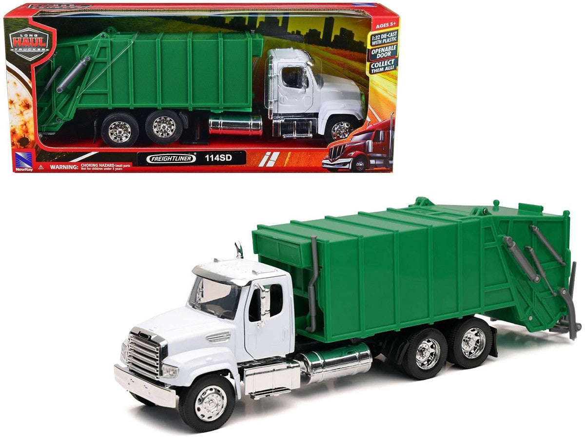 Camión de Basura NewRay Long Haul Trucker Freightliner 114SD.