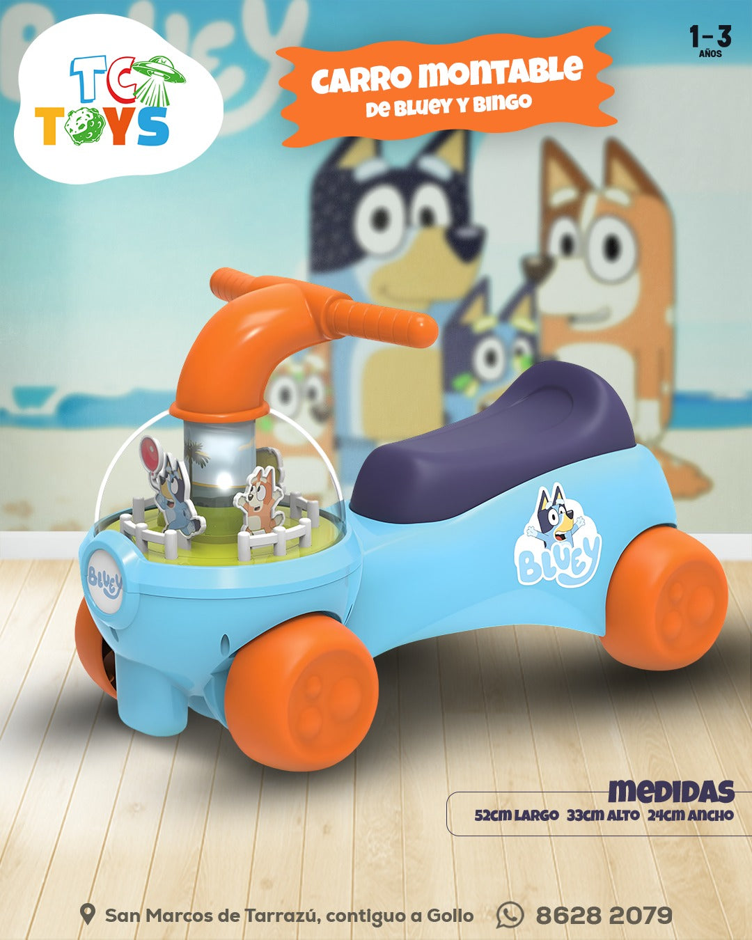 Carro Montable de Bluey.