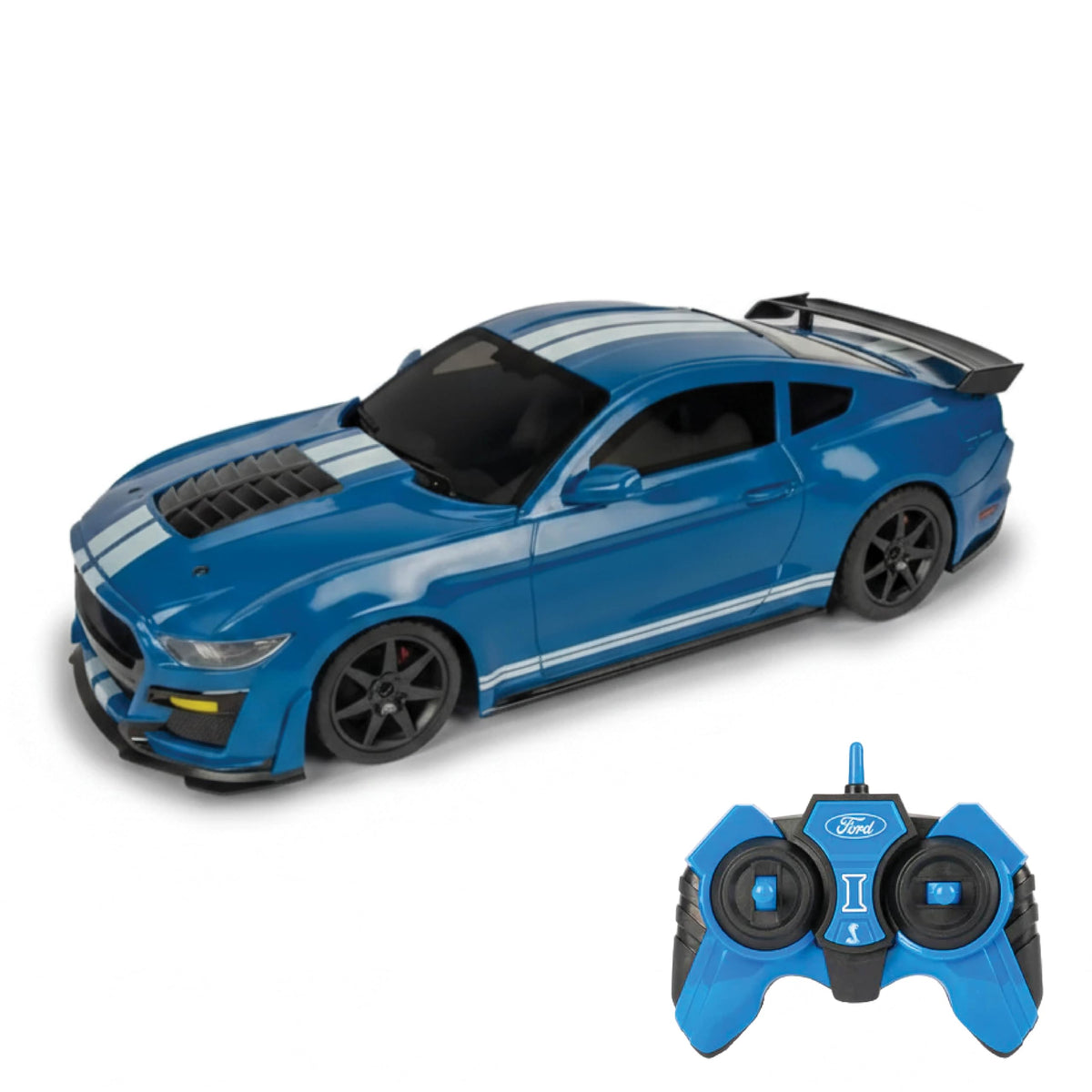 Carro a Control Remoto Ford Mustang Shelby Super Snake Azul.