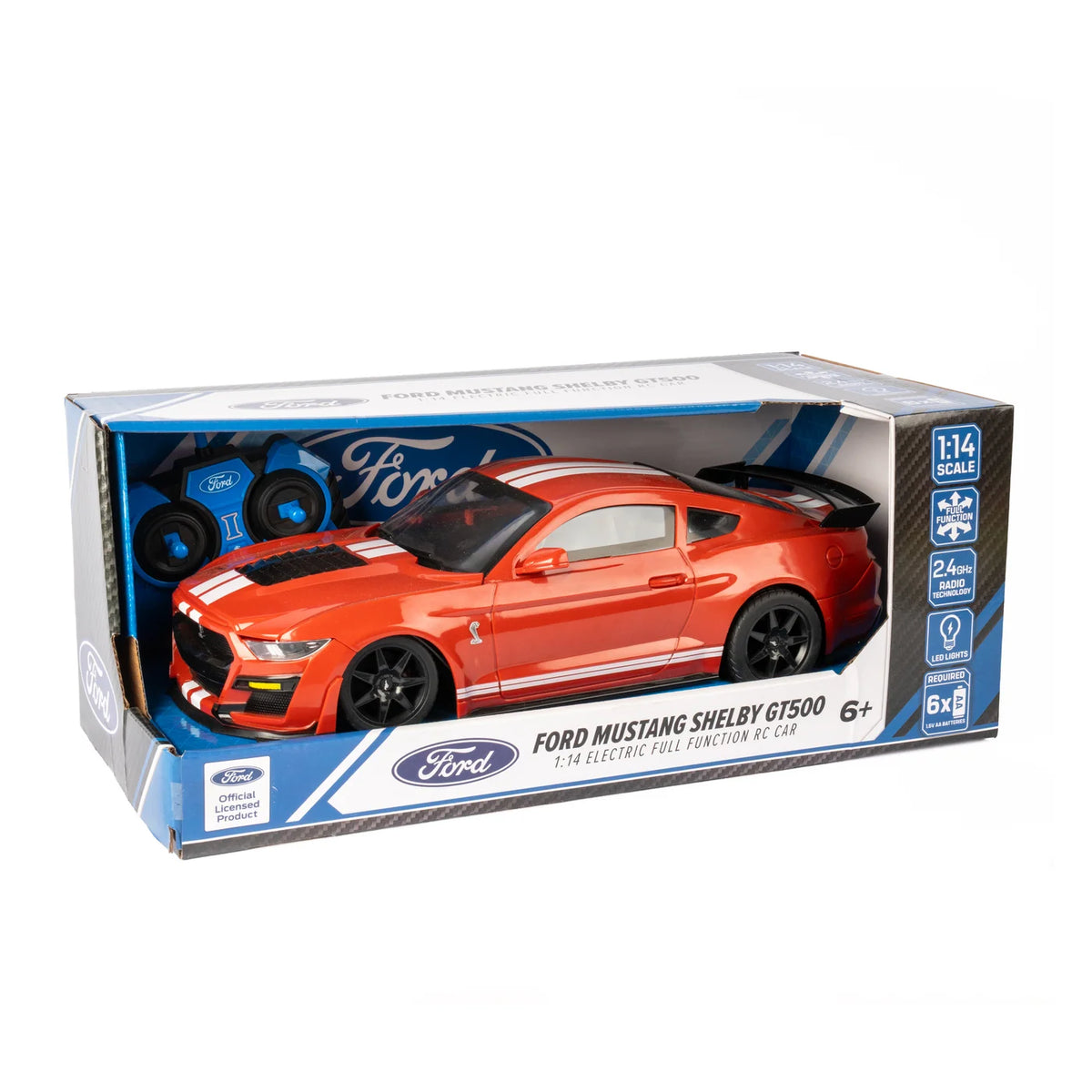 Carro a Control Remoto Ford Mustang Shelby Super Snake Naranja.