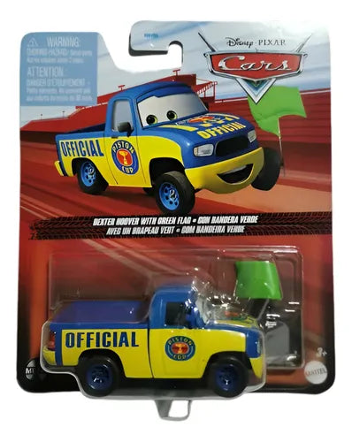 Cars Mattel Dexter con Bandera Verde.