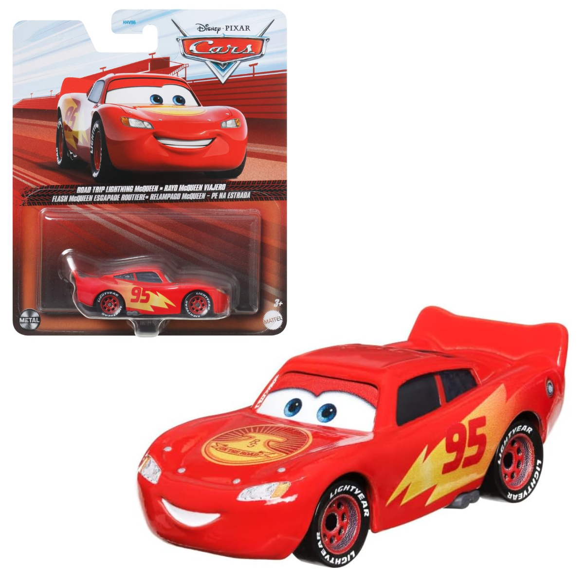 Cars Mattel Rayo McQueen Viajero.