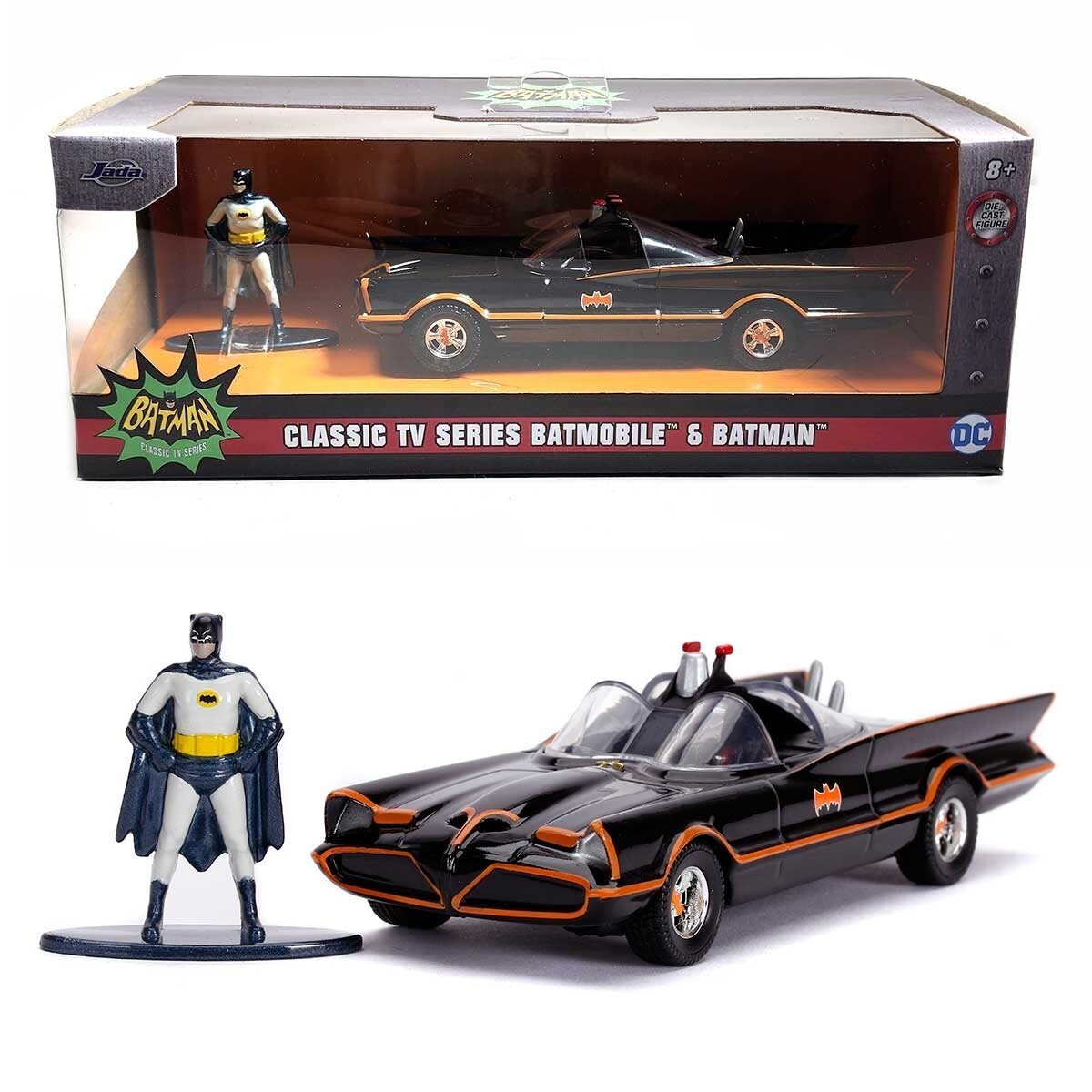 Classic TV Series Batmobile y Batman Jada.