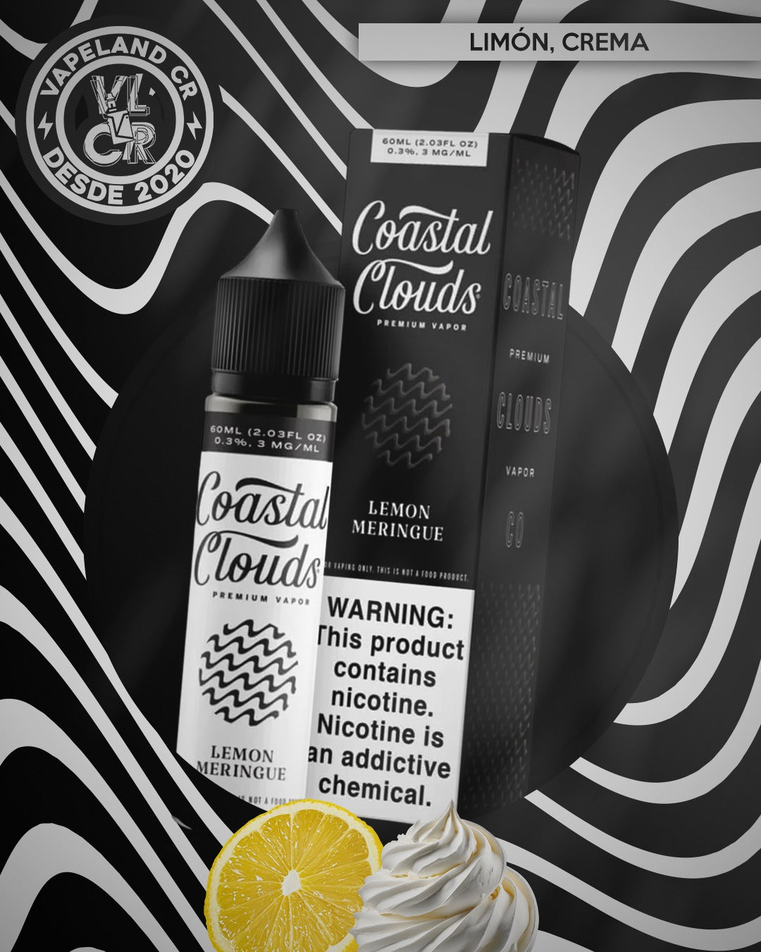 Coastal Clouds Lemon Meringue 3mg y 6mg.