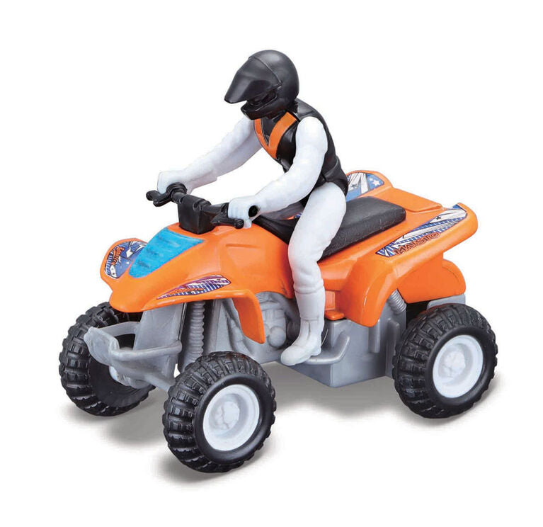 Cuadriciclo Maisto ATV'S Naranja con Gris.
