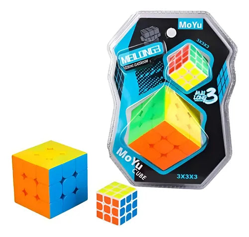 Cubo Rubik 3x3 y 3x3 Pequeño Moyu.