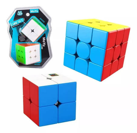 Cubo Rubik 3x3 y 2x2 Pequeño Moyu.