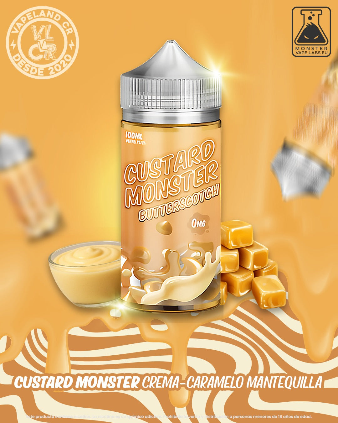 Custard Monster Butterscotch 3 y 6mg.