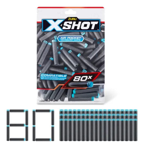 Dardos Zuru XSHOT 80 Unidades.