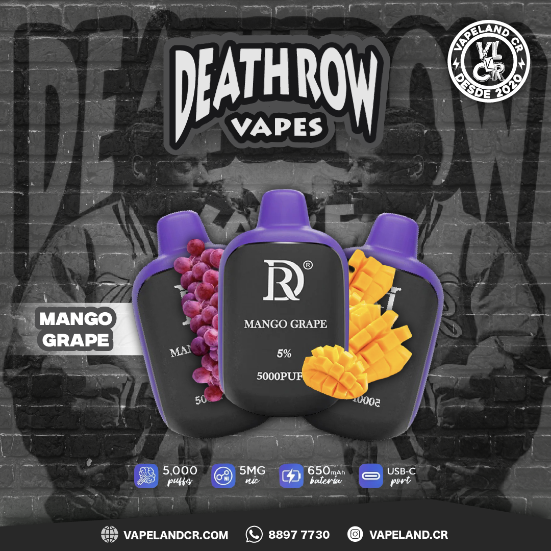 Death Row Mango Grape 5000 puffs.