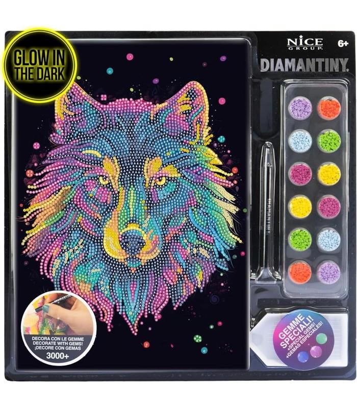 Decora con Gemas Lobo Diamantiny Nice Group.