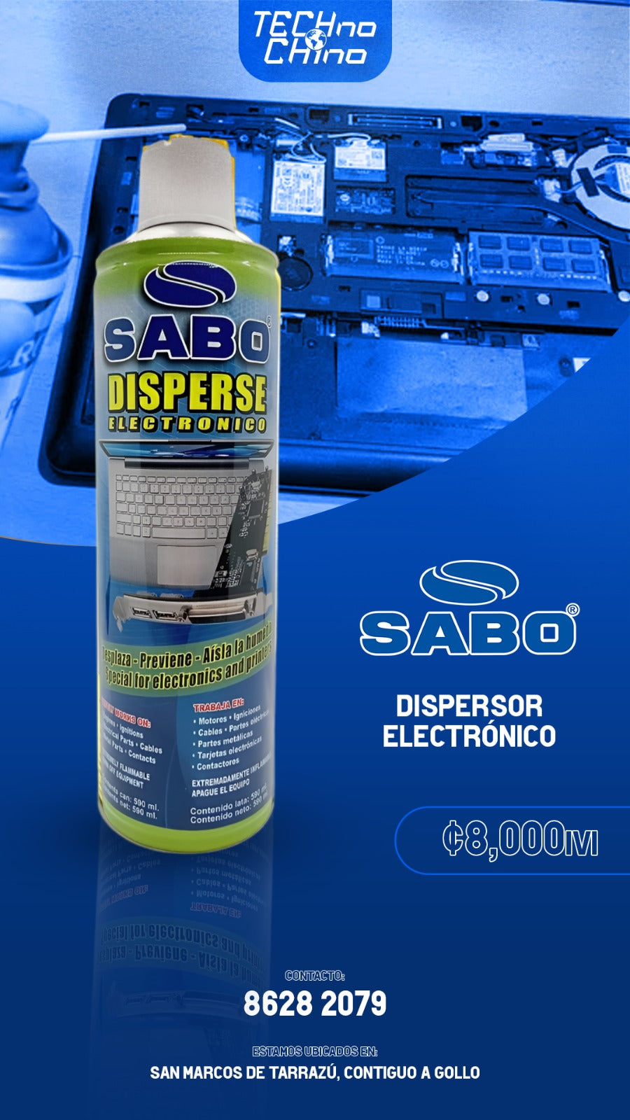 Desplazador de Humedad SABO.