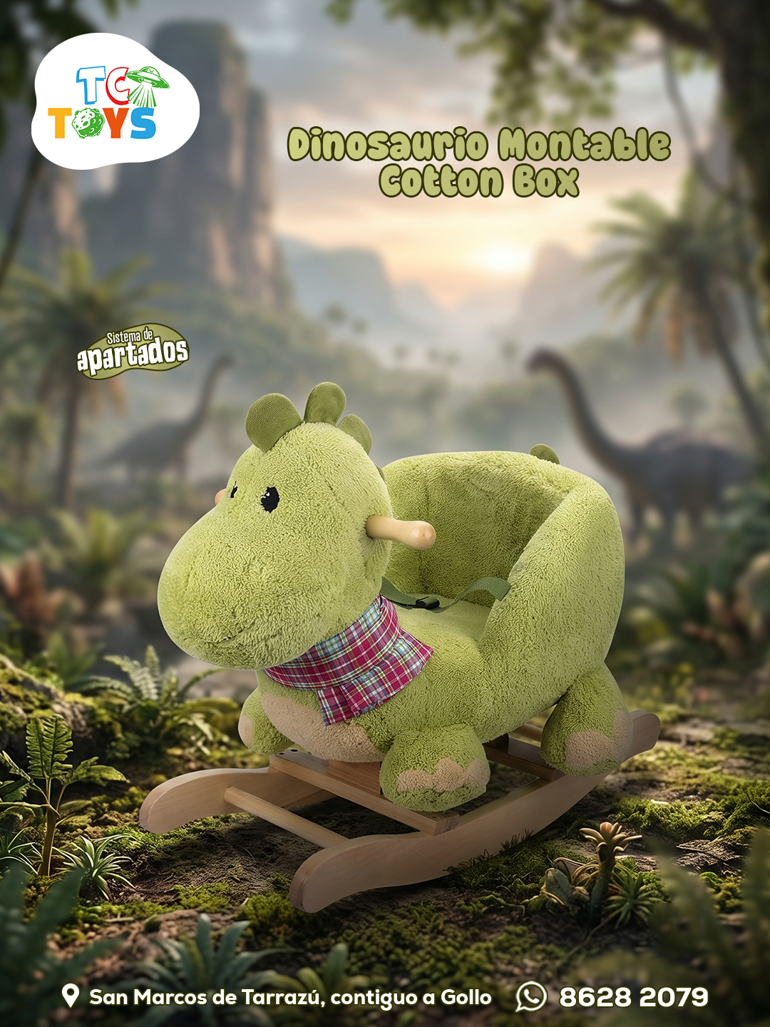 Dinosaurio Montable Cotton Box.