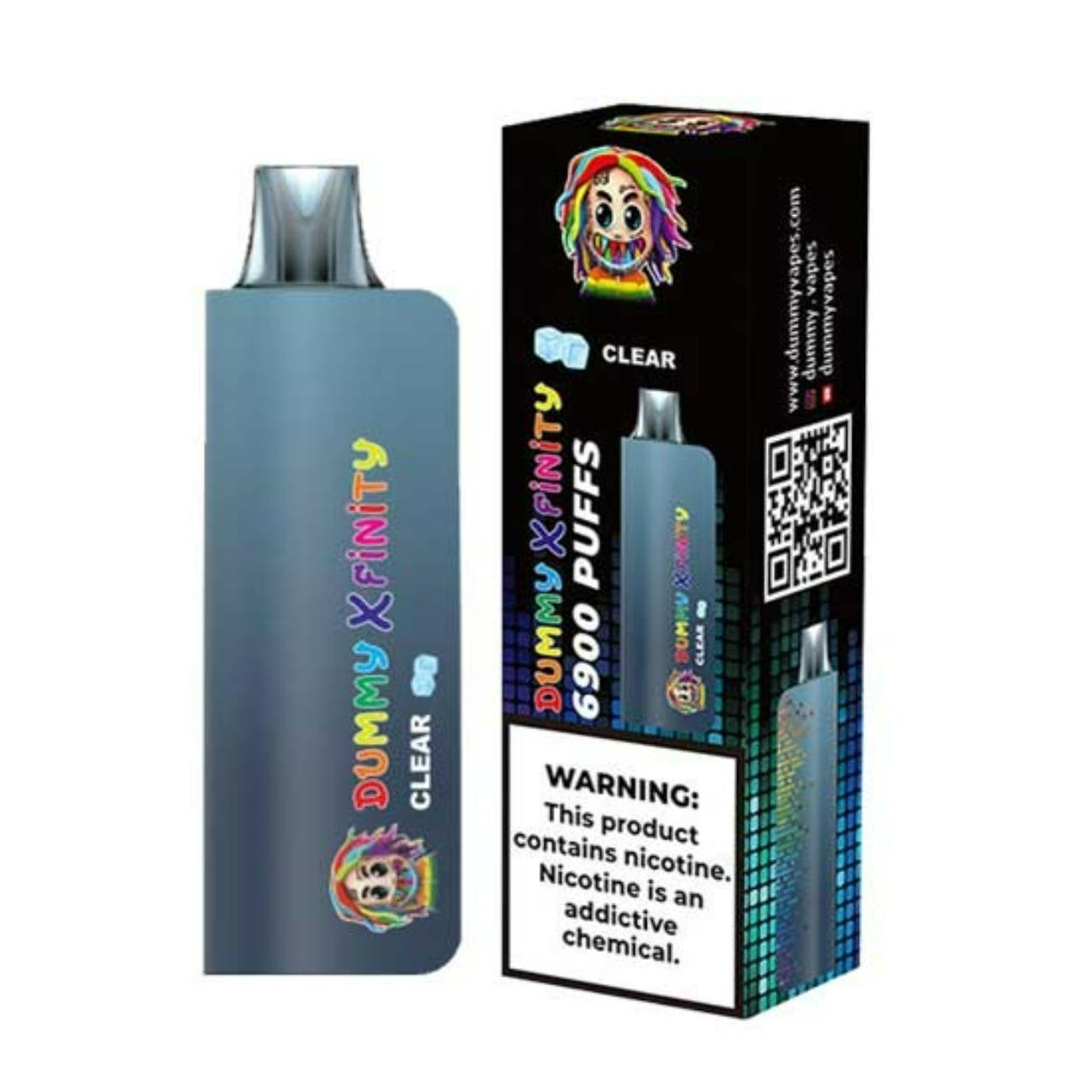 Dummy Vapes XFINITY Clear 6900 puffs.