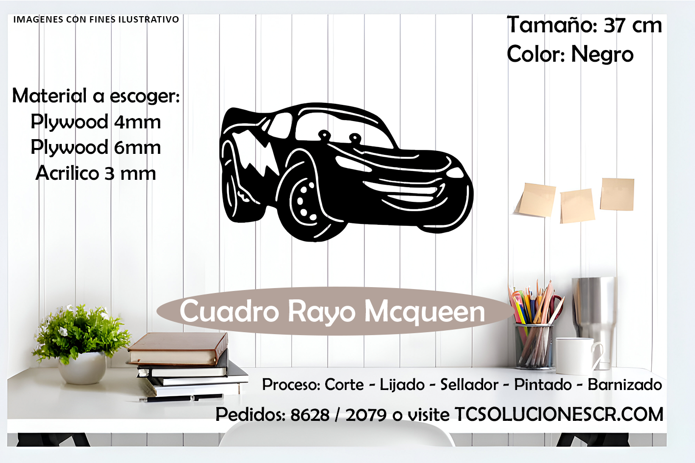 Cuadro Fabula Cars Rayo MCqueen