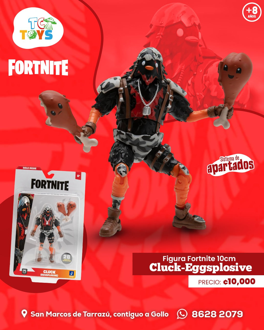 Figura Fornite Cluck (Eggsplosive) Jazwares.