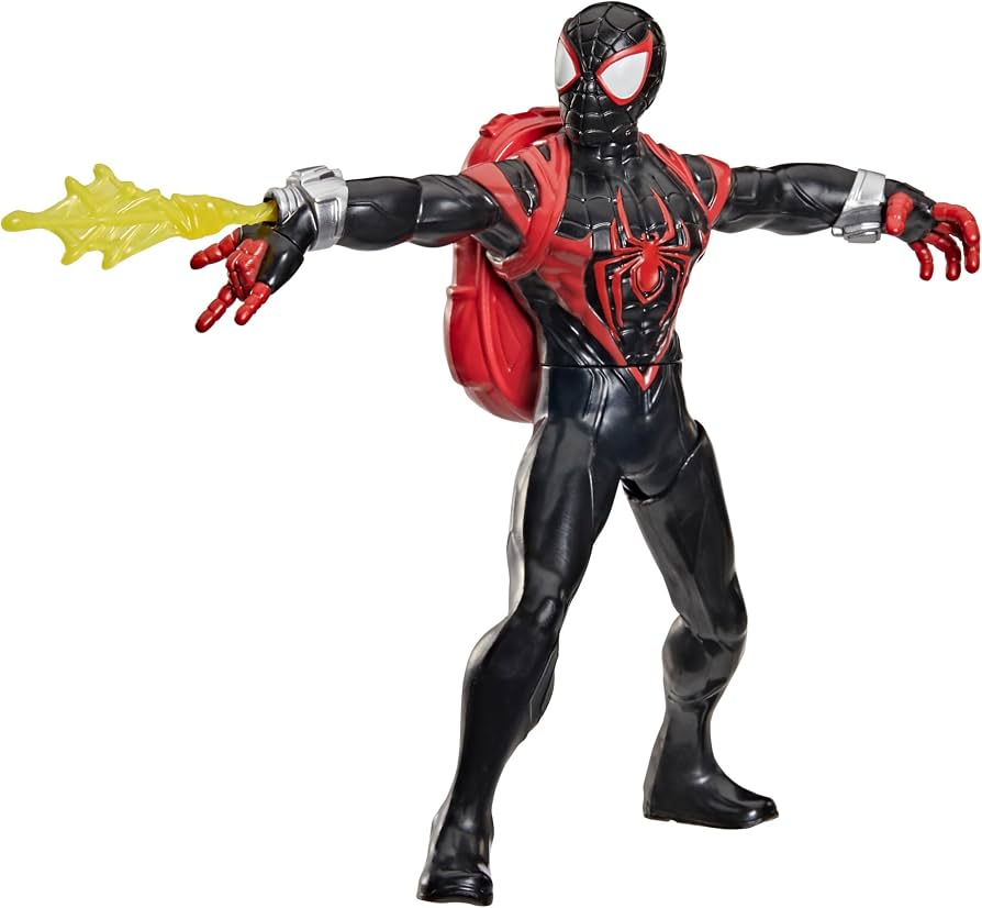 Figura Marvel Spider-Man Miles Morales Efectos de Acción Hasbro.